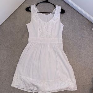 White Side Zip dress